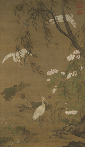 秋鹭芙蓉图-吕纪